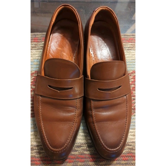 Wolf & Shepherd Ringer Loafer Men Shoe Size 12.5‎ Maple Calfskin Penny Loafer main image 5